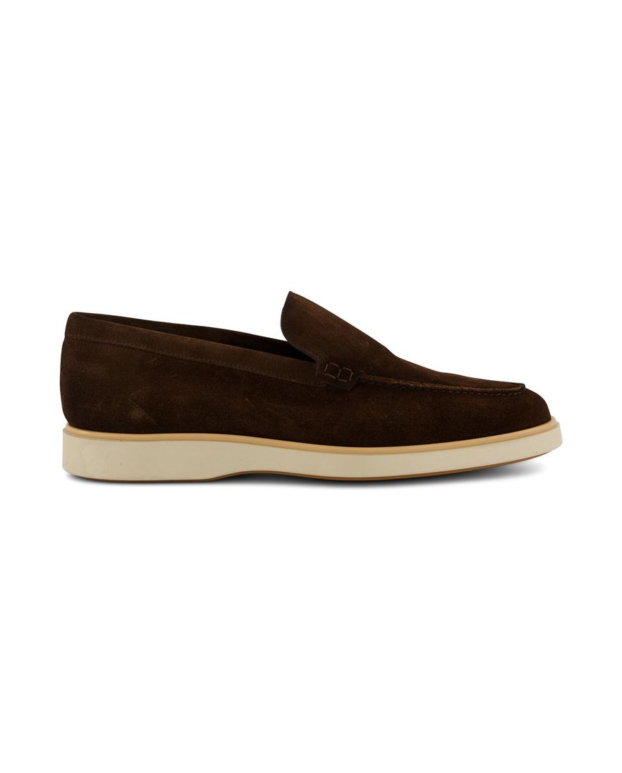 Magnanni loafers leer donkerbruin
