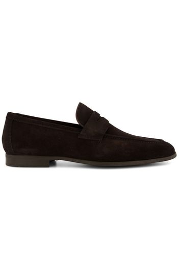 Magnanni Magnanni donkerbruine loafers leer suede