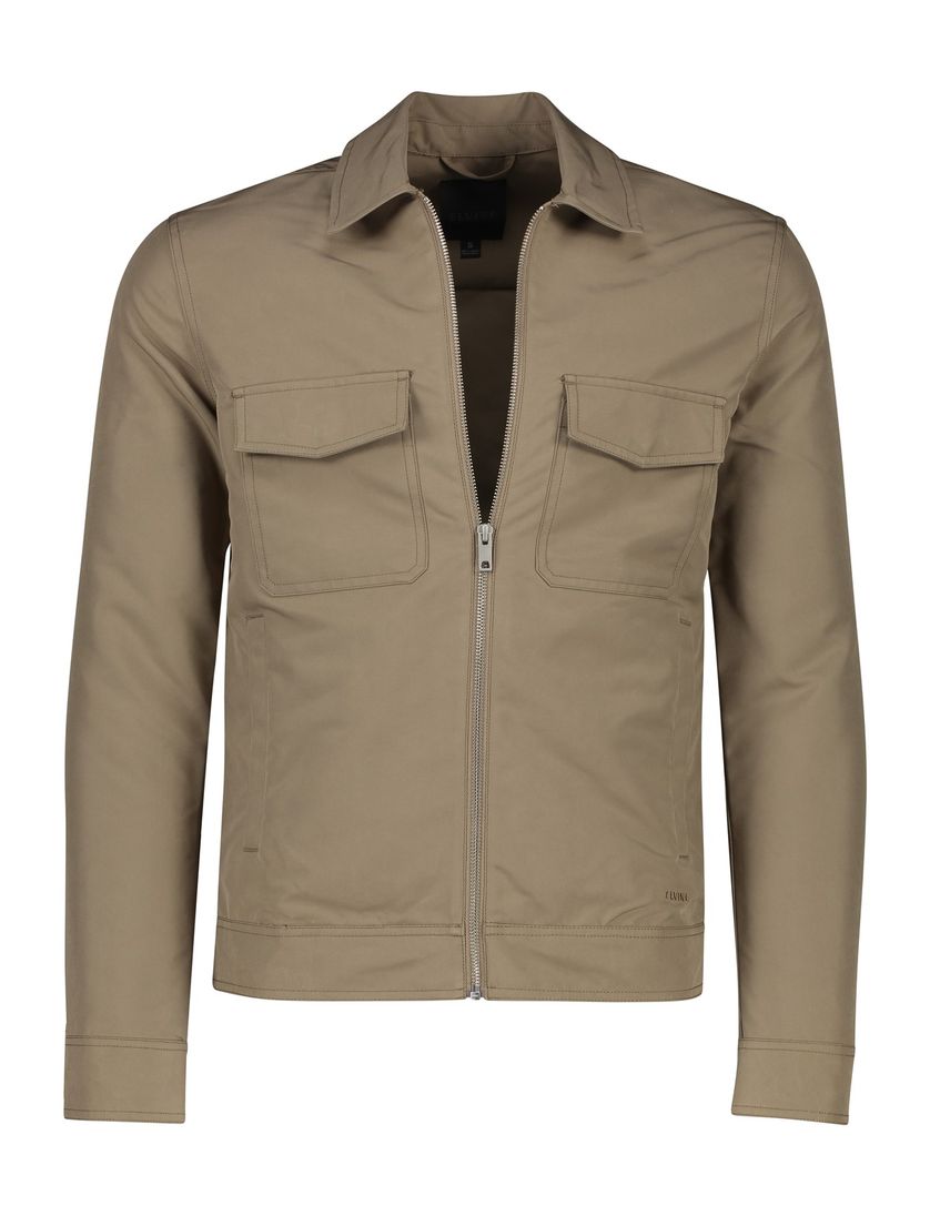 Elvine zomerjas dubbele borstzak bruin Kristoffer normale fit