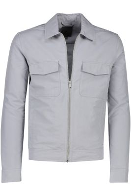 Elvine Elvine zomerjas lichtblauw normale fit dubbele borstzak