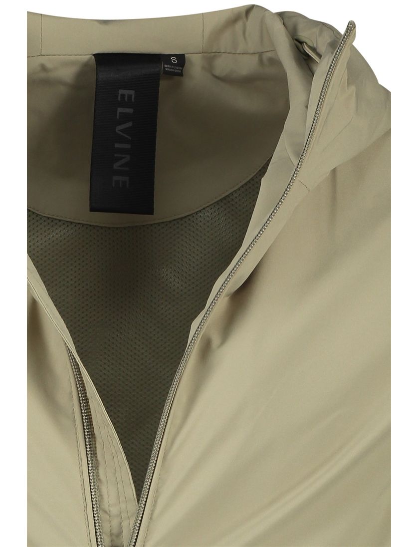 Elvine normale fit zomerjas waterdicht groen capuchon