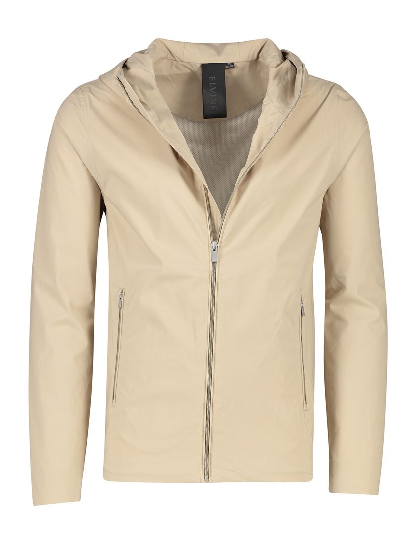 Elvine wachterdichte zomerjas beige Ayden normale fit capuchon