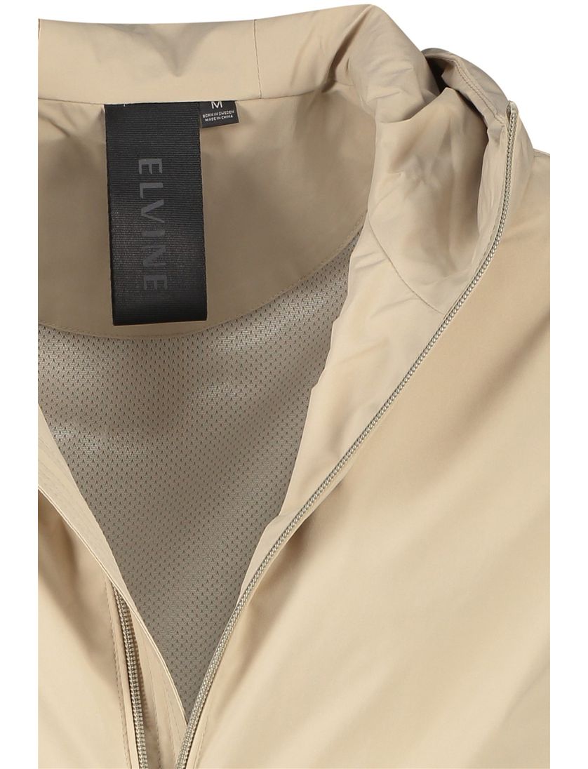 Elvine wachterdichte zomerjas beige Ayden normale fit capuchon