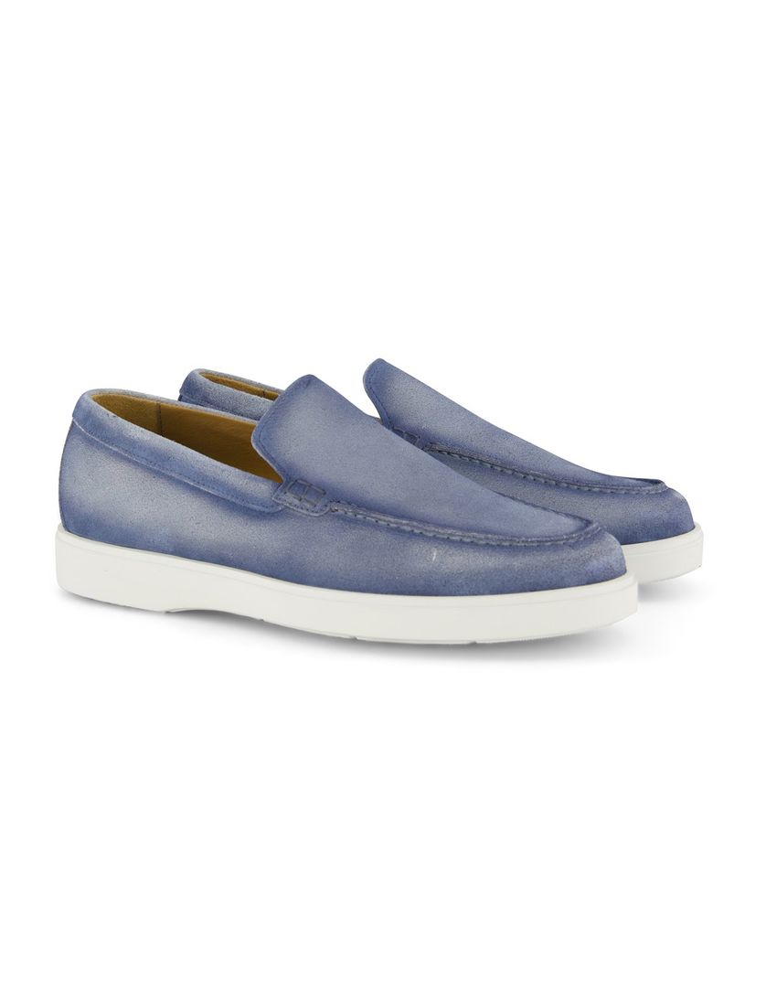 Loafers Giorgo blauw leer