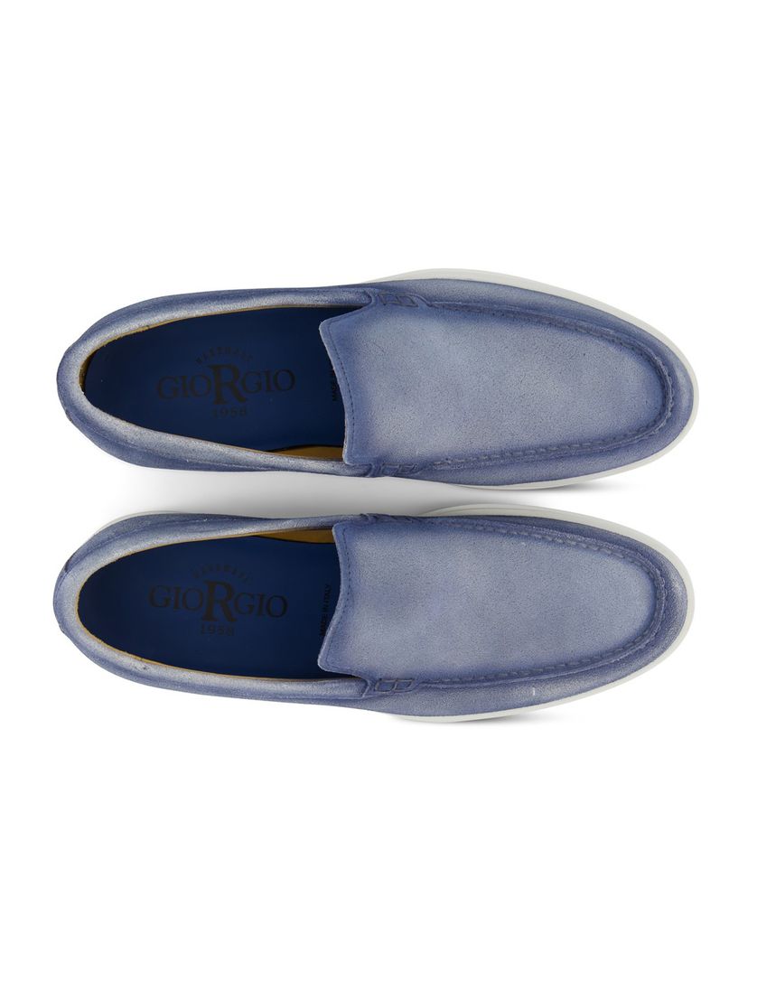 Loafers Giorgo blauw leer