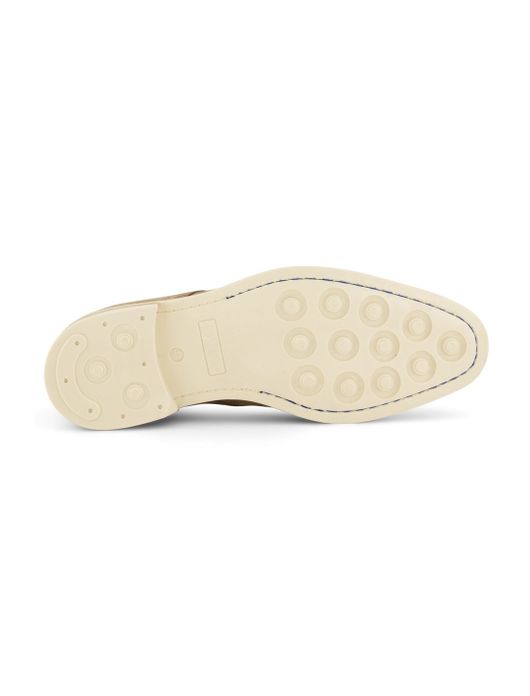 Giorgio nette veterschoenen beige effen leer lichte zool