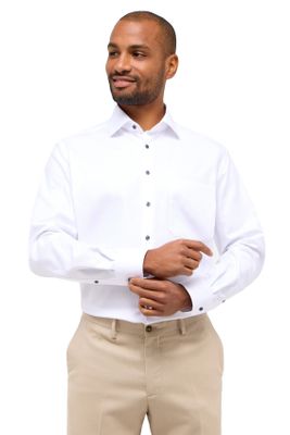Eterna Eterna overhemd Comfort Fit wit effen katoen