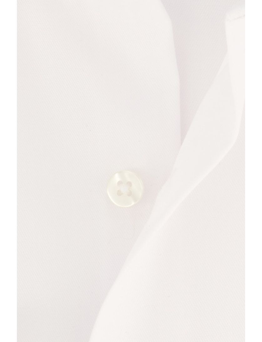 Eterna modern fit overhemd mouwlengte 7 wit katoen strijkvrij