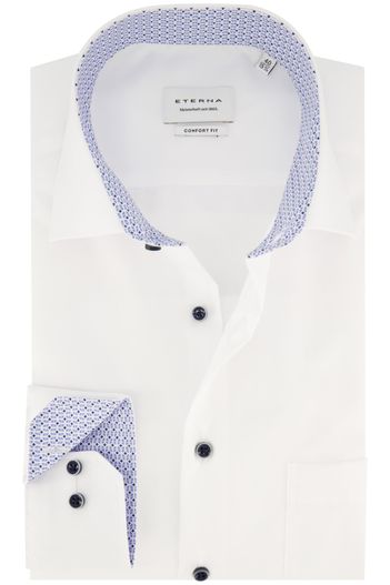 Eterna Eterna wit overhemd comfort fit strijkvrij