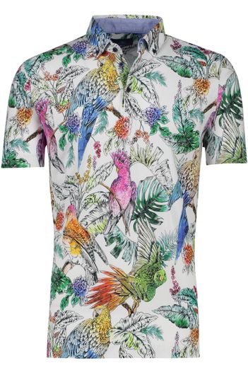 Eden Valley Eden Valley polo wit print katoen