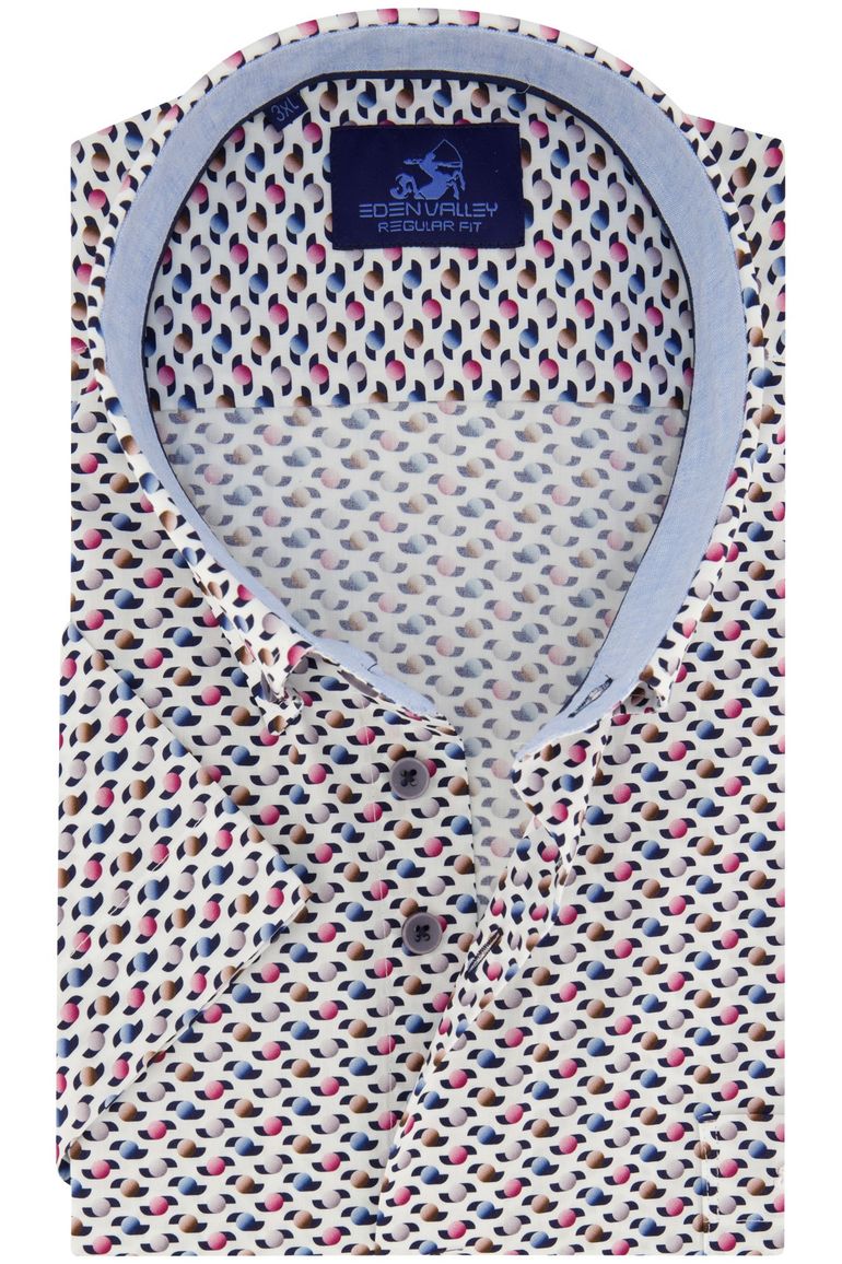 Eden Valley overhemd korte mouw geprint