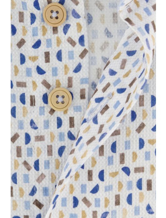 Eden Valley overhemd wit geprint regular fit