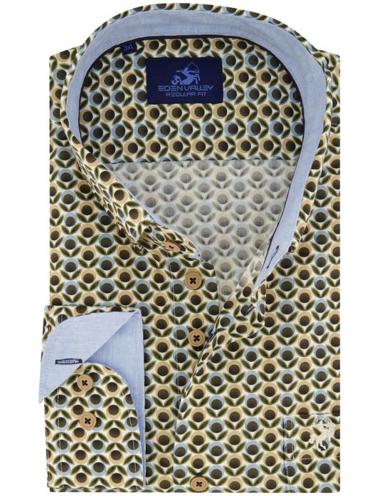 Eden Valley overhemd geprint multicolor