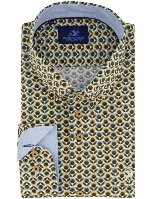 Eden Valley overhemd geprint multicolor