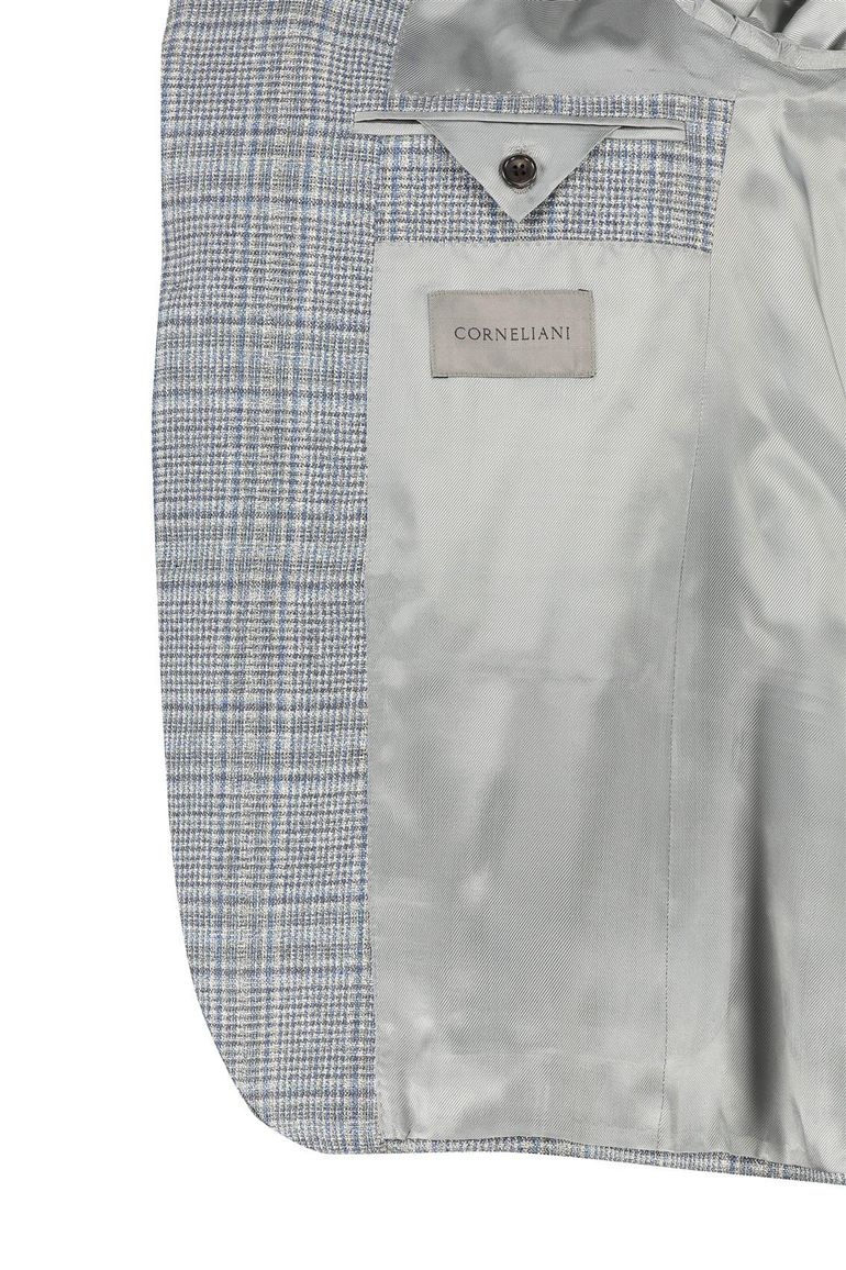 Corneliani colbert blauw geruit