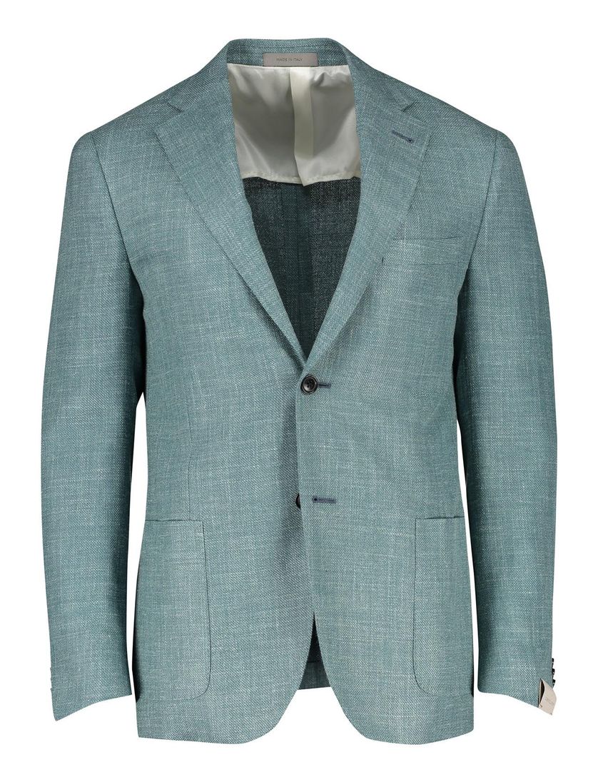 katoenen Corneliani colbert blauw gemêleerd