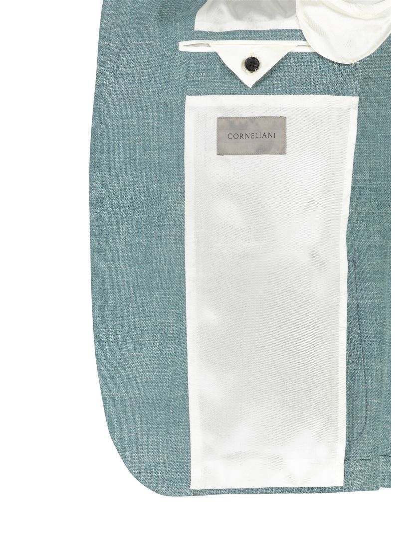 katoenen Corneliani colbert blauw gemêleerd