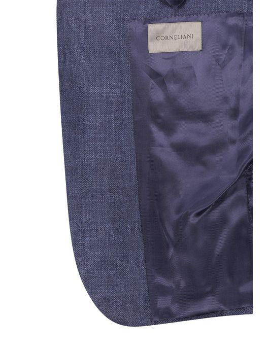 Corneliani colbert donkerblauw gemeleerd