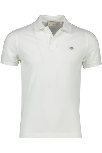 Gant Gant polo wit effen katoen