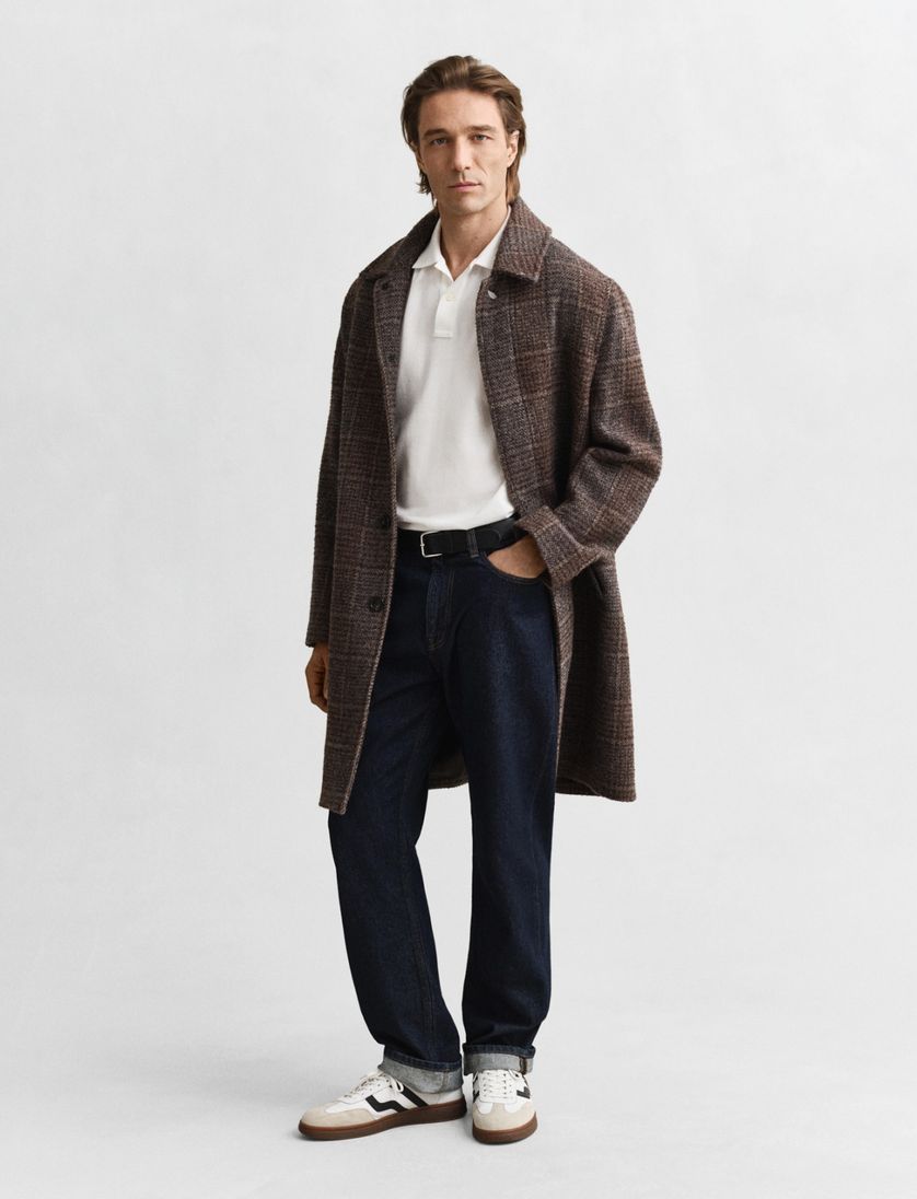 Gant polo wit effen katoen