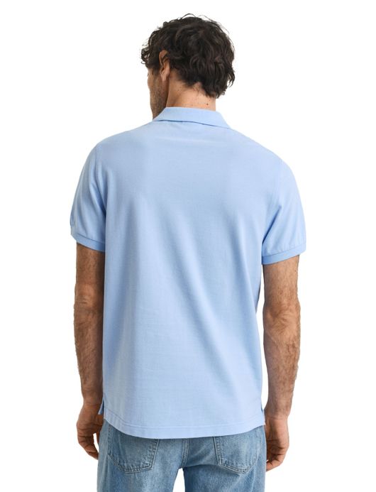 Gant polo blauw 2-knoops
