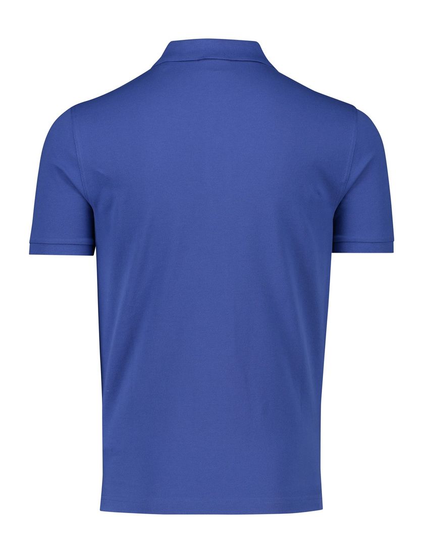 2-knoops Gant polo katoen regular fit blauw