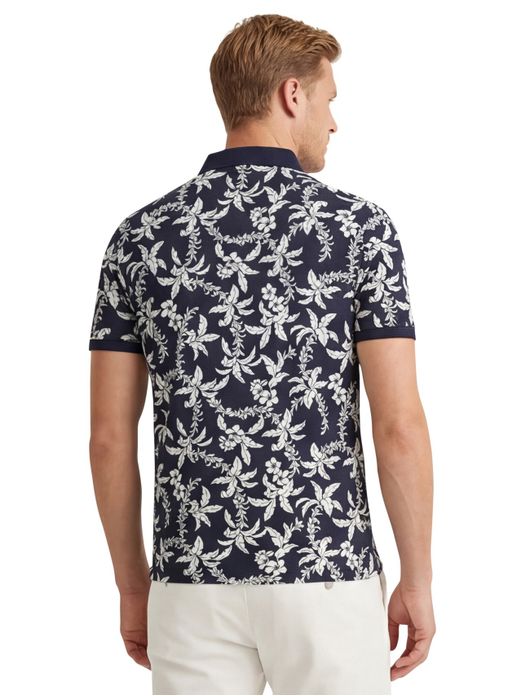 Gant polo donkerblauw print