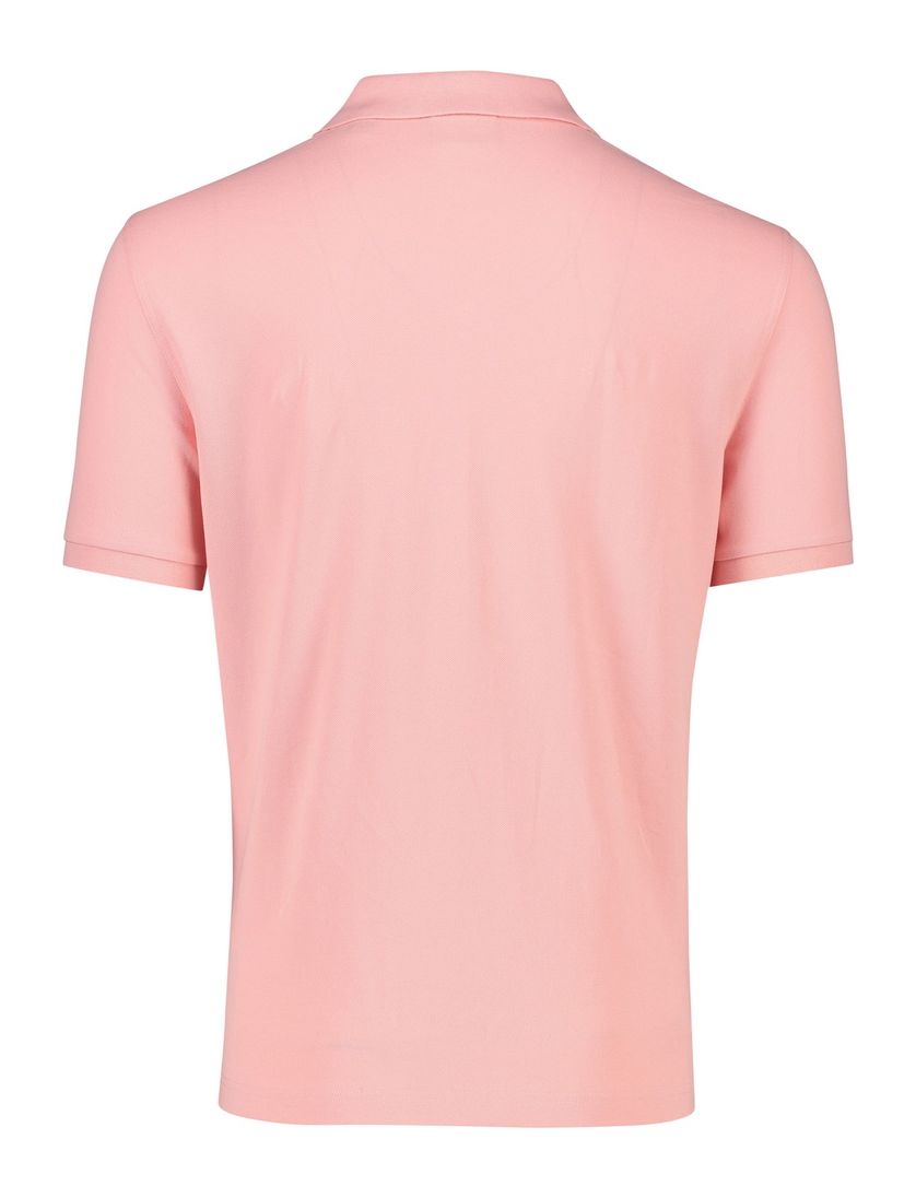 Katoenen Gant polo 2-knoops roze regular fit