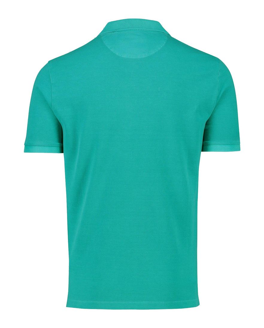 Gant polo normale fit lichtblauw effen katoen 2 knopen