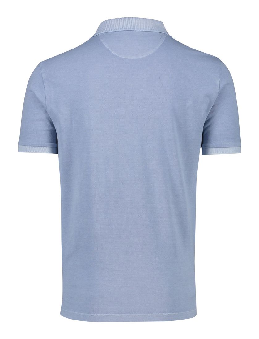 Gant polo normale fit lichtblauw effen 100% katoen