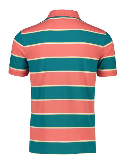 Gant polo turquoise gestreept