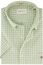 Gant casual overhemd korte mouw lichtgroen geruit katoen