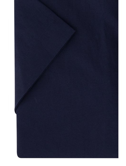 Gant overhemd korte mouw donkerblauw