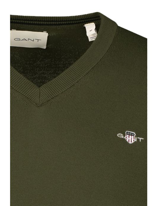 Gant trui groen v-hals