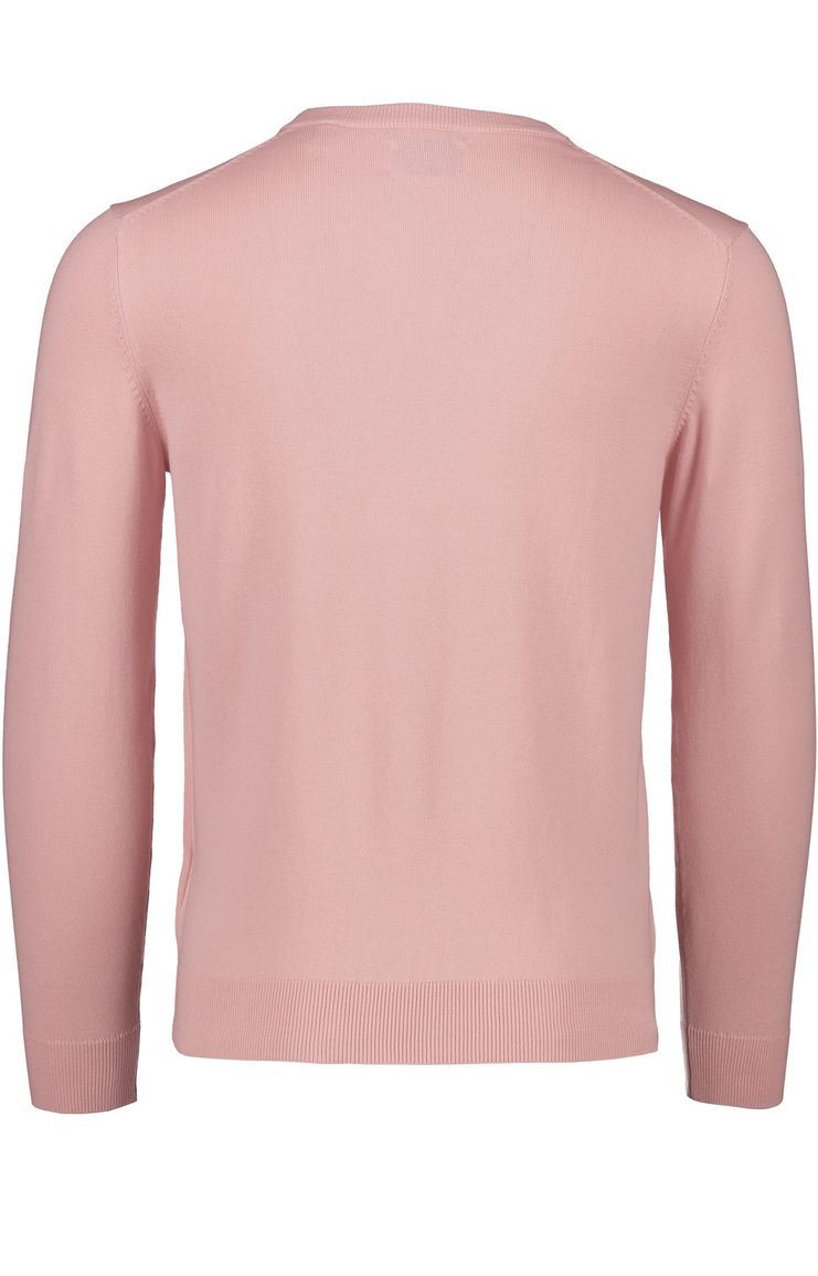 Gant trui v-hals roze katoen
