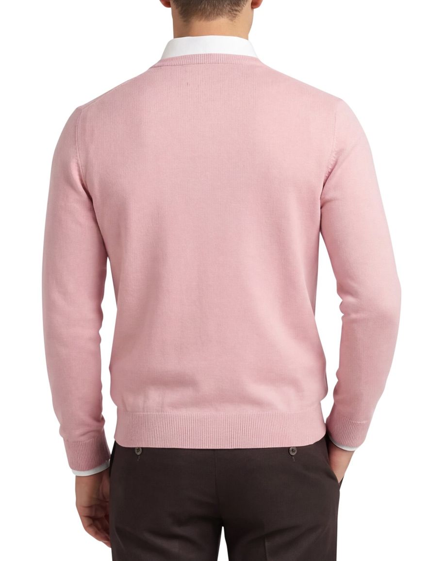 Gant trui v-hals roze katoen