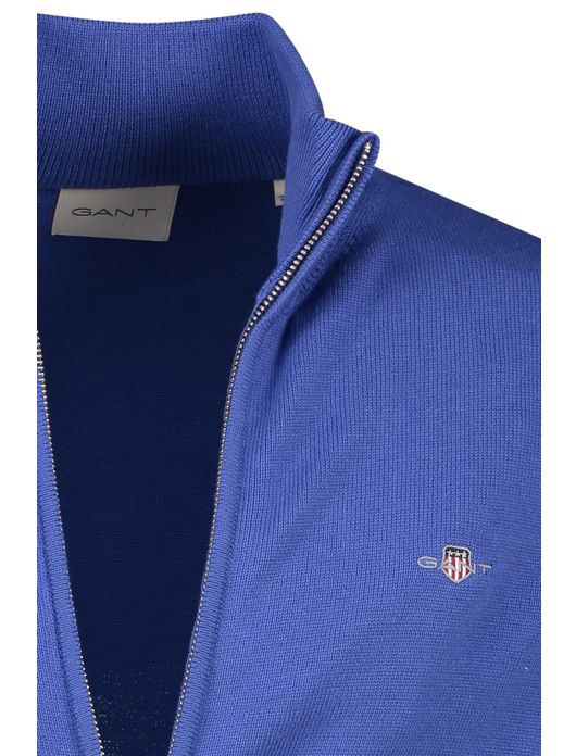 Gant vest blauw dubbele rits