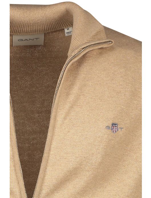 Gant vest camel dubbele rits
