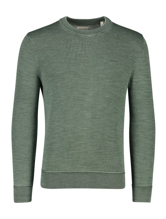 Gant trui groen ronde hals katoen