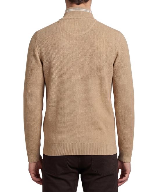 Gant vest bruin katoen