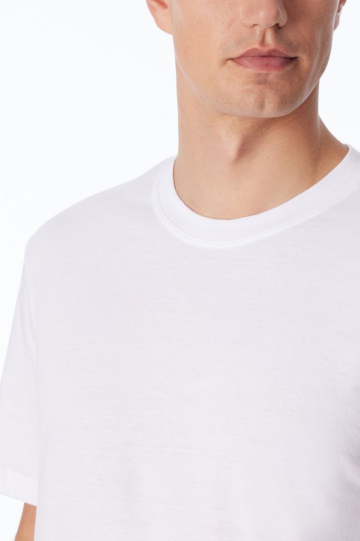 2-pack Schiesser t-shirt wit ronde hals katoen