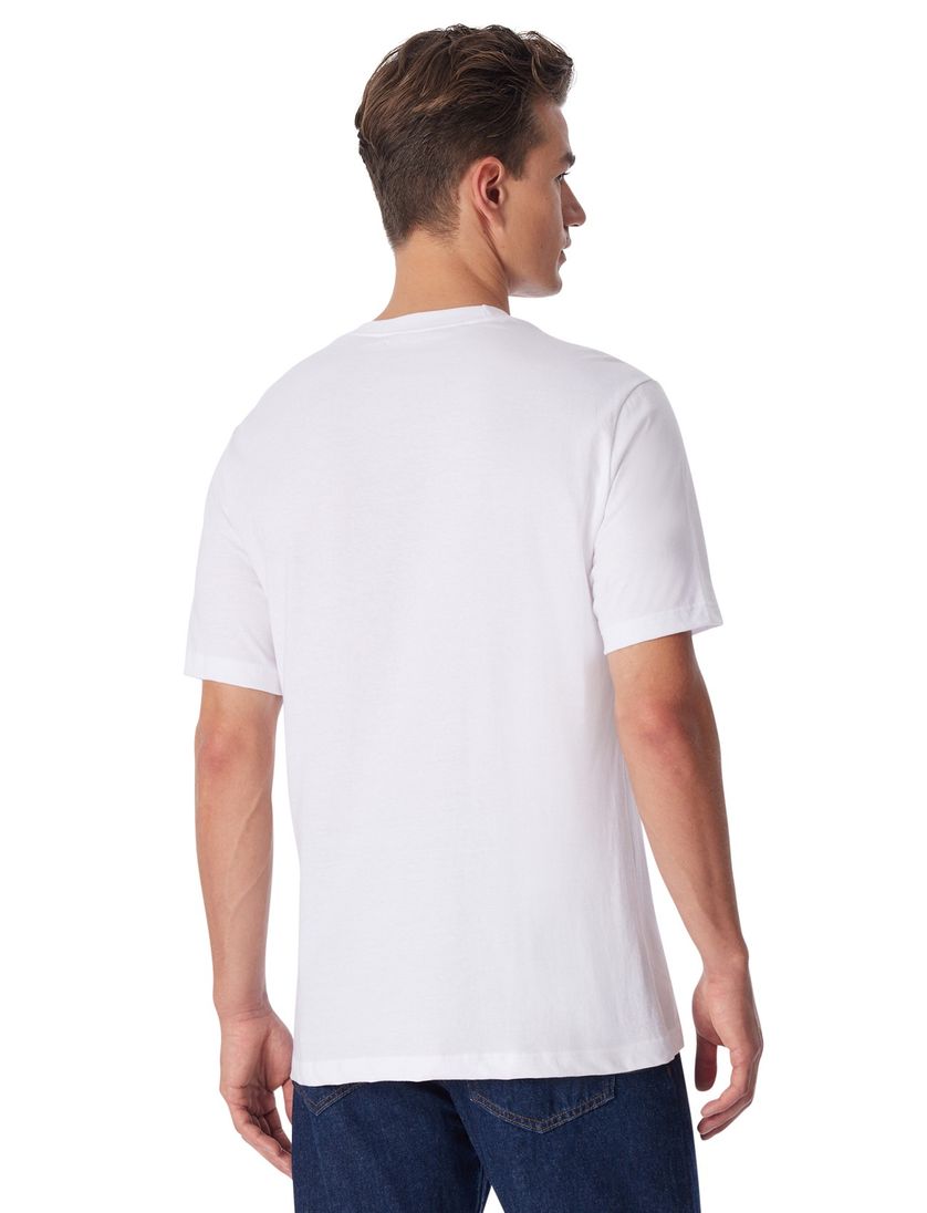 2-pack Schiesser t-shirt wit ronde hals katoen