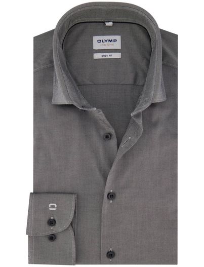 Olymp business overhemd grijs Olymp Level Five body fit