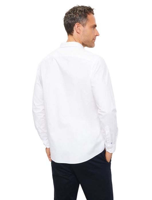 Olymp overhemd effen wit borstzak