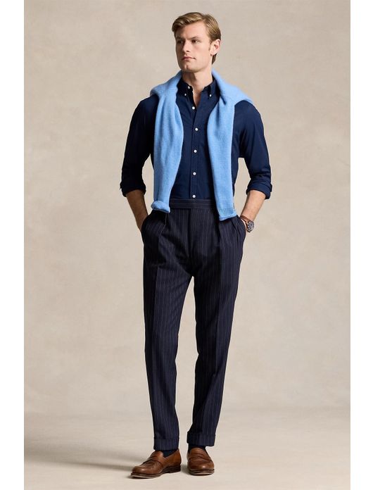 Polo Ralph Lauren overhemd donkerblauw slim fit