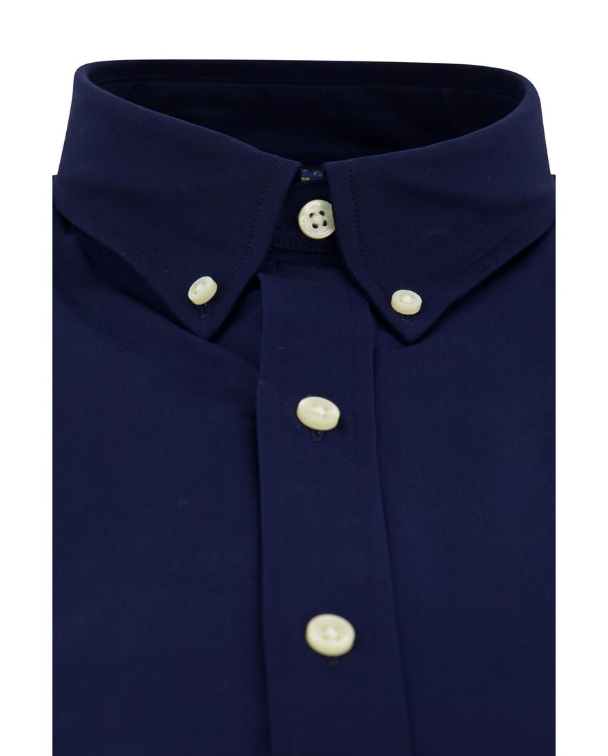 Polo Ralph Lauren donkerblauw overhemd slim fit katoen