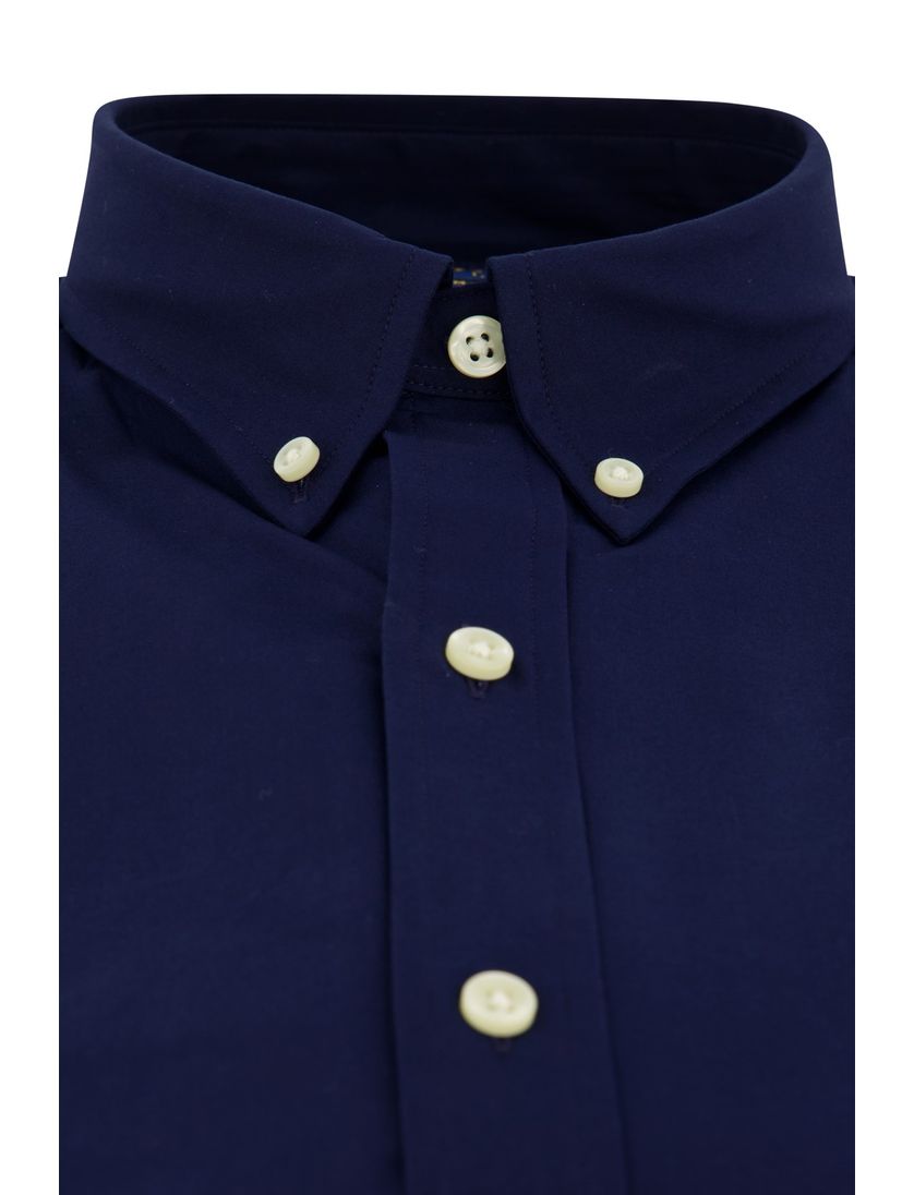 Polo Ralph Lauren donkerblauw slim fit overhemd katoen