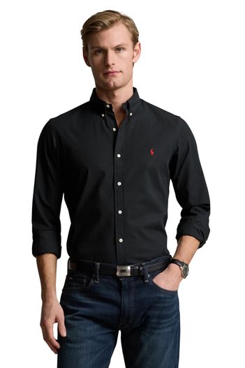Polo Ralph Lauren Polo Ralph Lauren slim fit overhemd katoen zwart