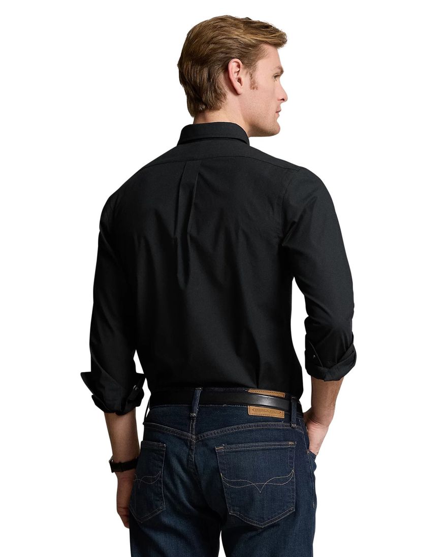 Polo Ralph Lauren zwart overhemd slim fit katoen