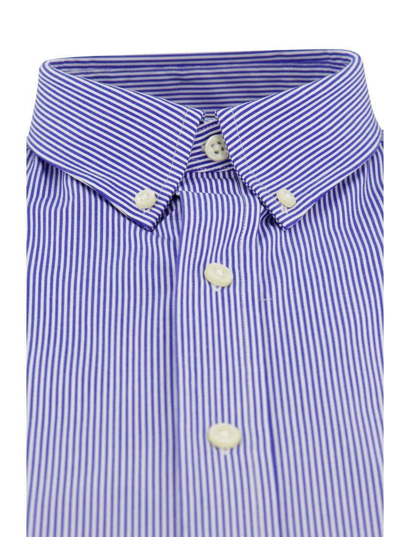 Polo Ralph Lauren slim fit overhemd blauw gestreept katoen